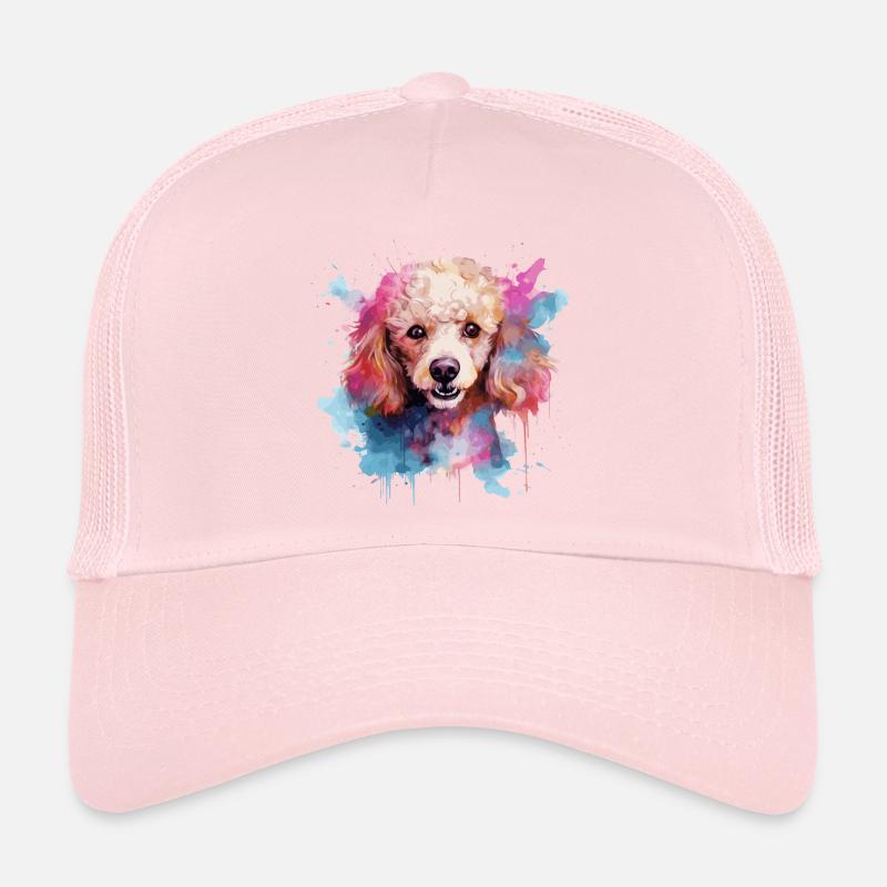 chien caniche Casquette trucker 
