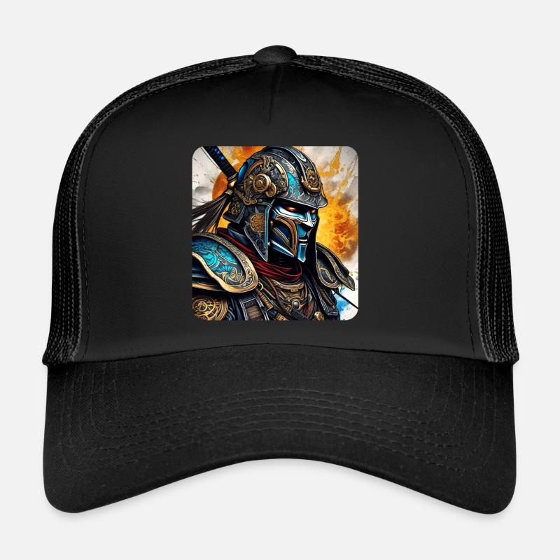 Proud Cyborg Samurai Japan Asia Ninja Trucker Cap