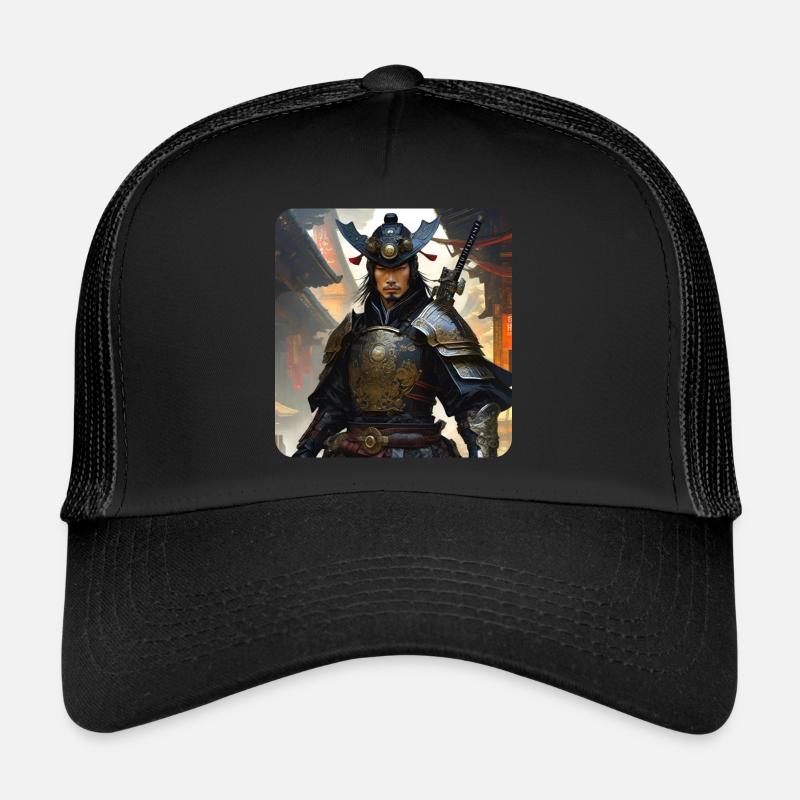 Stolzer Samurai Krieger Japan Asia Kendo Ninja Trucker Cap