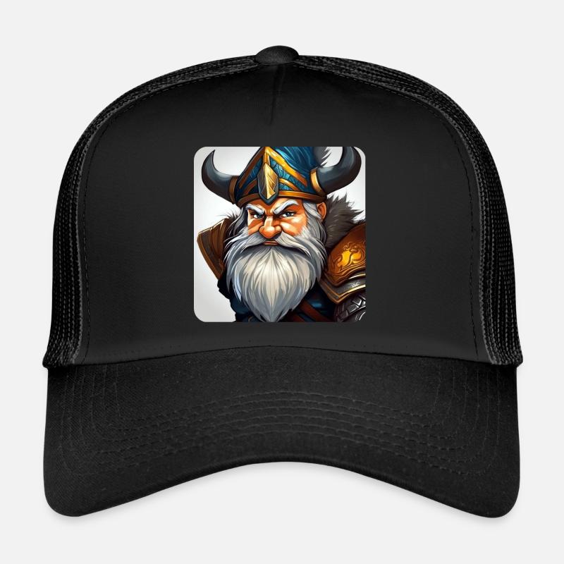 Kleiner grummliger Zwerg Kobold Wichtel Trucker Cap