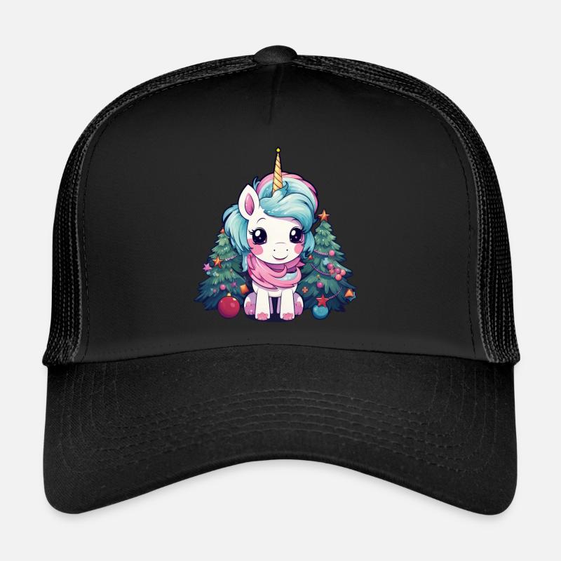 Christmas unicorn: magic on the Christmas tree Trucker Cap