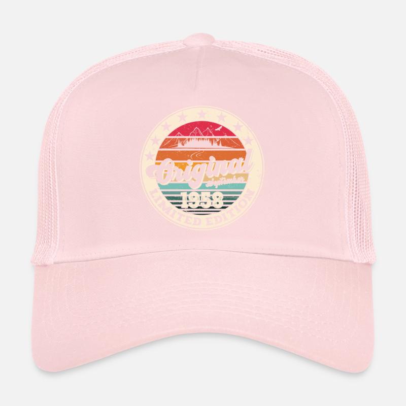 65e anniversaire Original Septembre Année 1958 Casquette trucker 