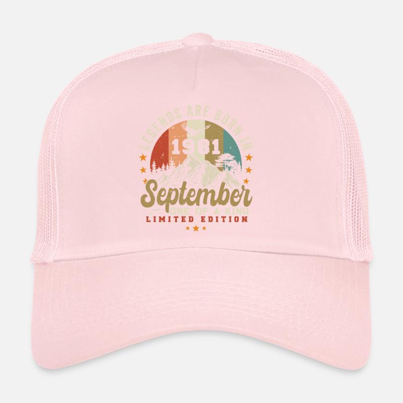September 1981, born in 1981 Trucker Cap
