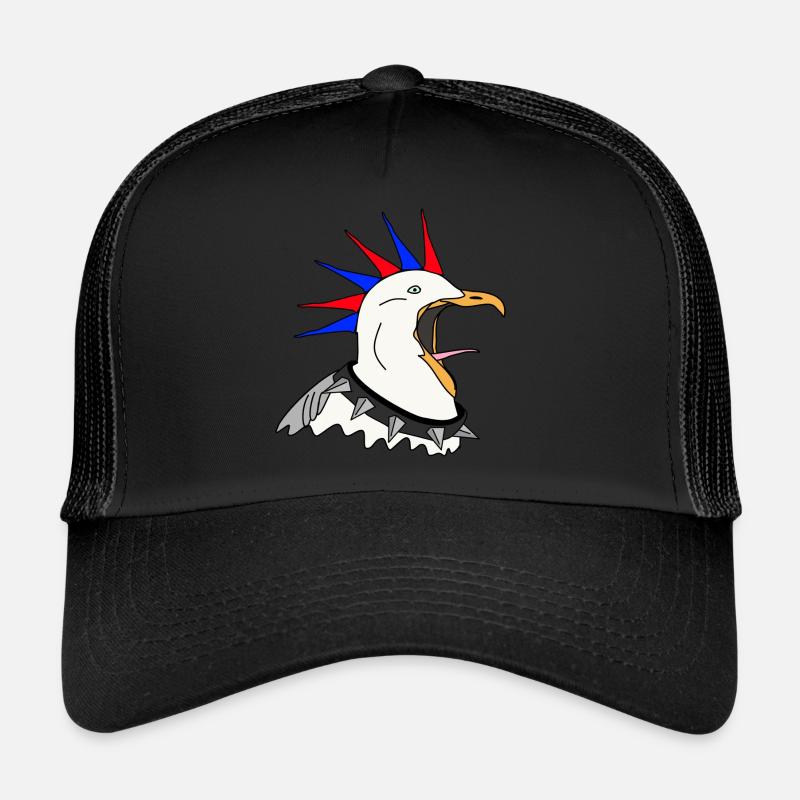 Mouette punk Casquette trucker 
