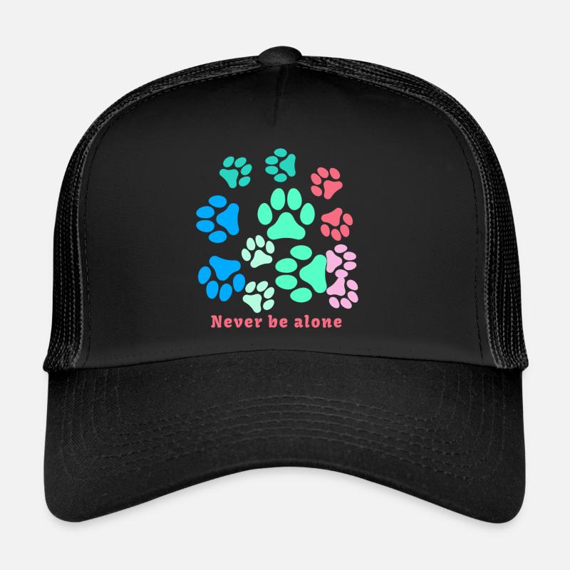 Pattes de chat, patte, pattes, patte de chien, coloré Casquette trucker 