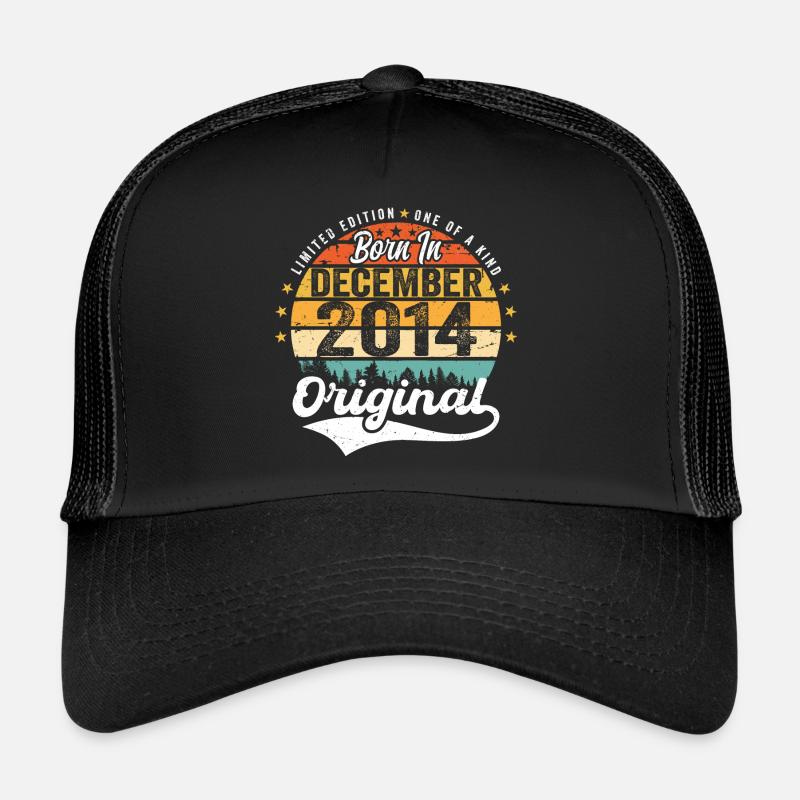 Original Dezember 2014 Jahrgang Geburtstag 2014 Trucker Cap
