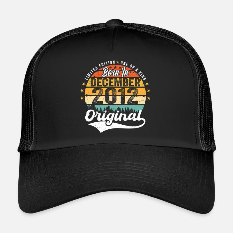 Original Dezember 2012 Jahrgang Geburtstag 2012 Trucker Cap