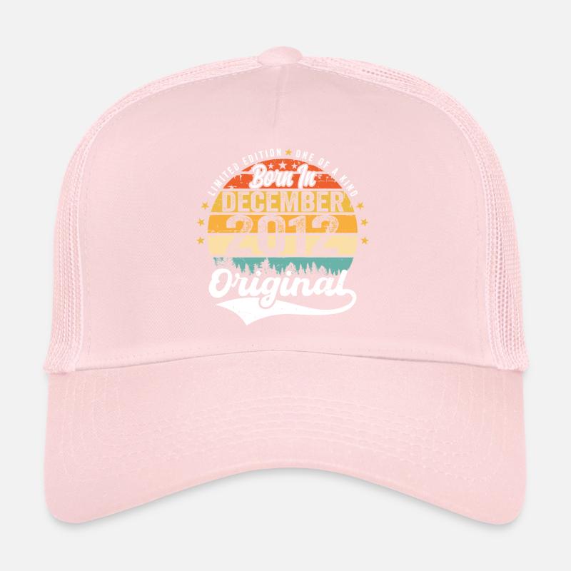 Original Décembre 2012 Vintage Anniversaire 2012 Casquette trucker 