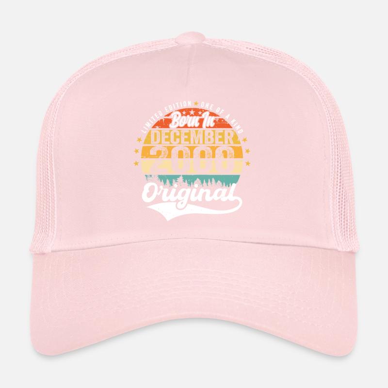 Original décembre 2000 Vintage anniversaire 2000 Casquette trucker 