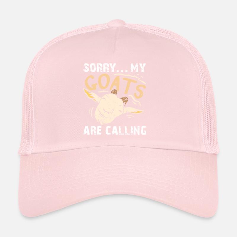 My Goats Are Calling - Funny Goat Design Trucker Cap