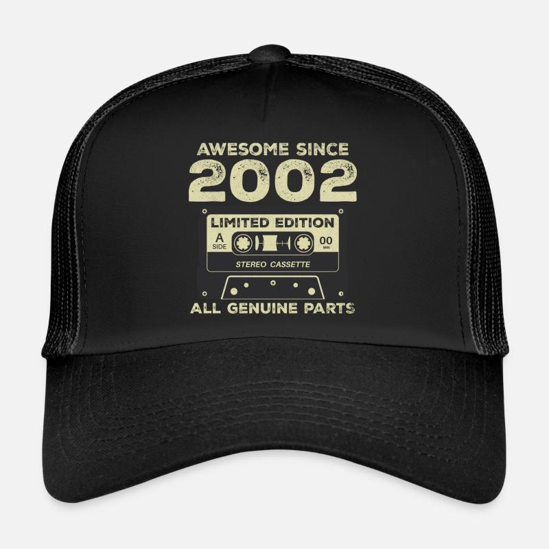 2002 Anniversaire Né En 2002 Millésime Rétro Casquette trucker 