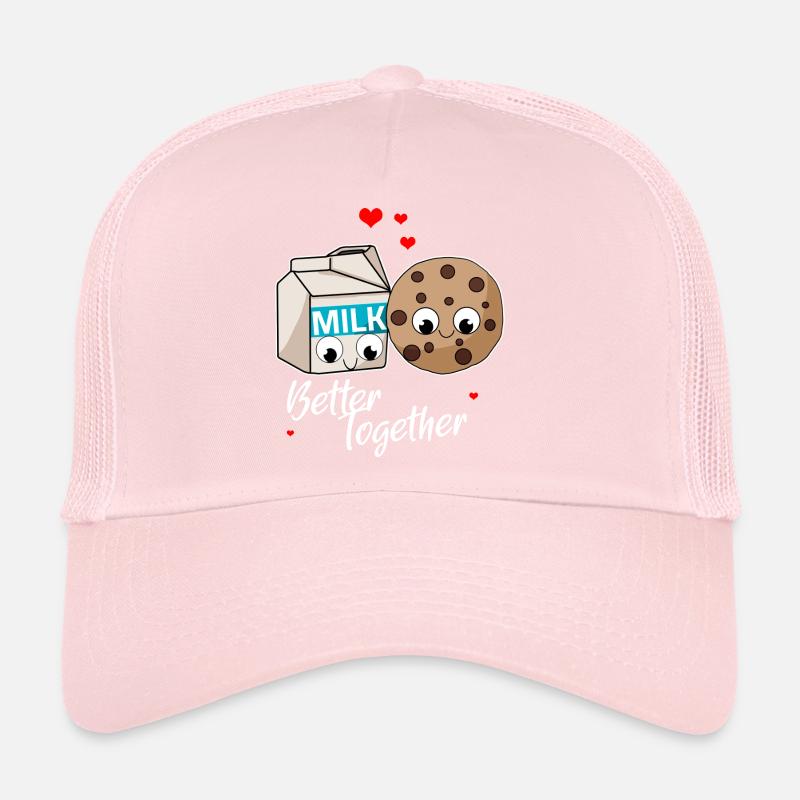 Mieux ensemble - Couple d’amour de lait et de biscuits Casquette trucker 