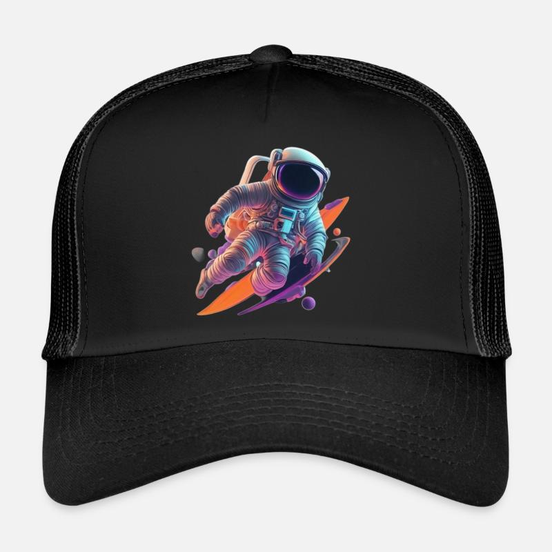 Astronaute - Casquette trucker - noir/noir