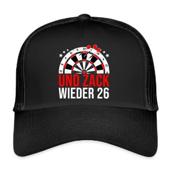 Funny Darts and Darts Gifts for Darts Players - Trucker Cap - black/black - Front