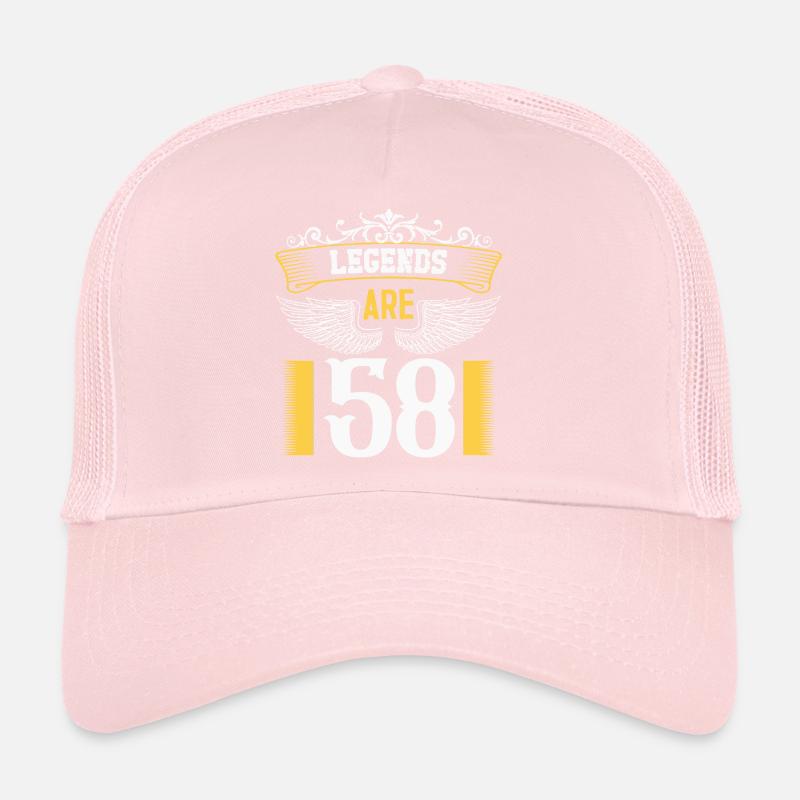 Les légendes ont 58 ans, 58 ans d’anniversaire Casquette trucker 