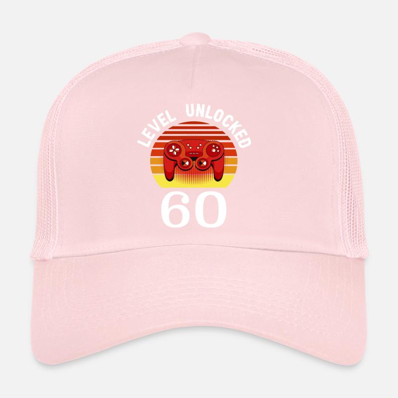 Niveau 60 débloqué 60 Anniversaire 60 ans Casquette trucker 