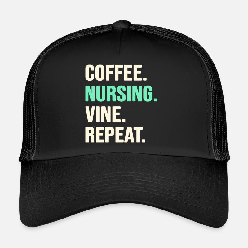 Krankenschwester Frühschicht-Kaffee OP Pflege Trucker Cap
