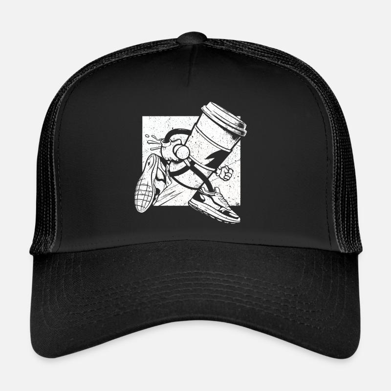 Coffee Junkie: Fun Design for Coffee-to-Go Trucker Cap
