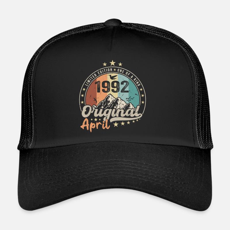 1992 Avril 1992 Anniversaire Avril 1992 Avril Casquette trucker 