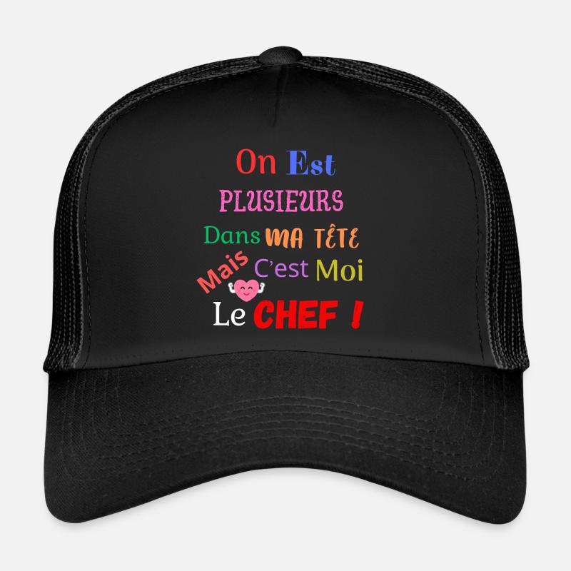 On est plusieurs dans ma tête Casquette trucker 