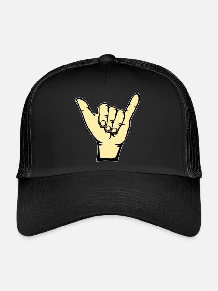 Surfer Icon Hand - Casquette trucker  - noir/noir - Devant