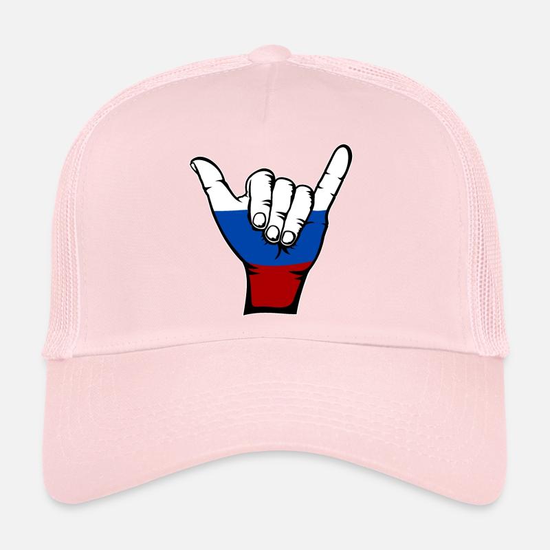 Symbole de surf du drapeau de la Russie Casquette trucker 