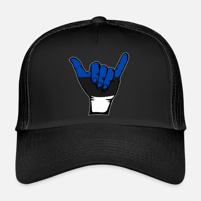 Estonie Drapeau Surf Symbole Casquette trucker 