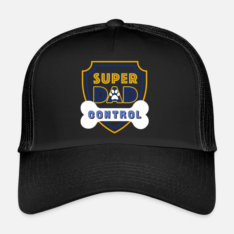 Super Dad Control Dark Blue Trucker Cap