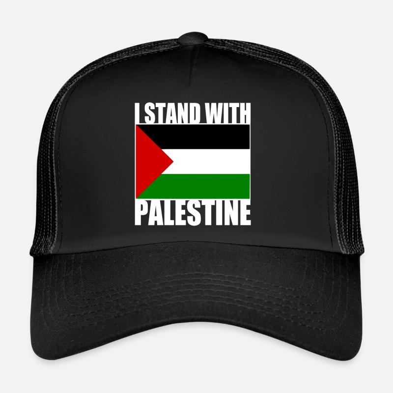 I stand with palestine - Trucker Cap - black/black