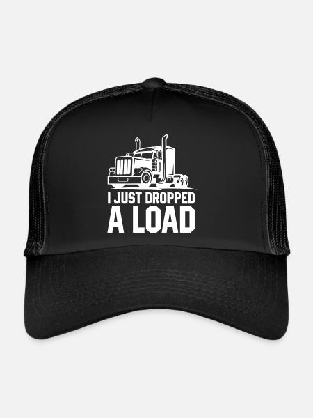 Funny Trucker Gift Quote Truck Driver Saying - Trucker Cap - black/black - Front