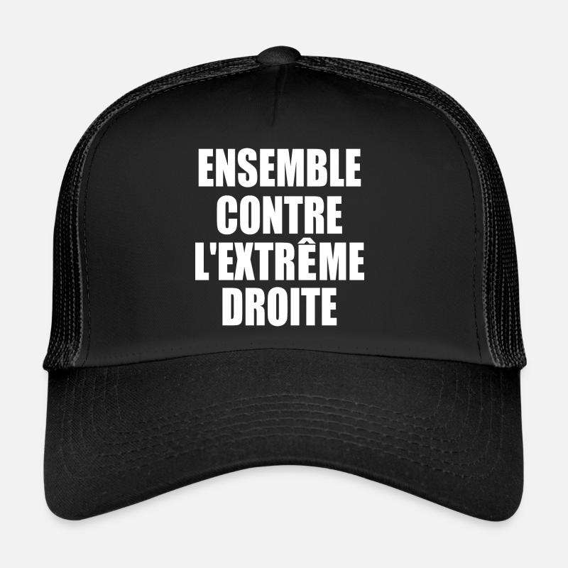 ensemble contre l'extreme droite Casquette trucker 