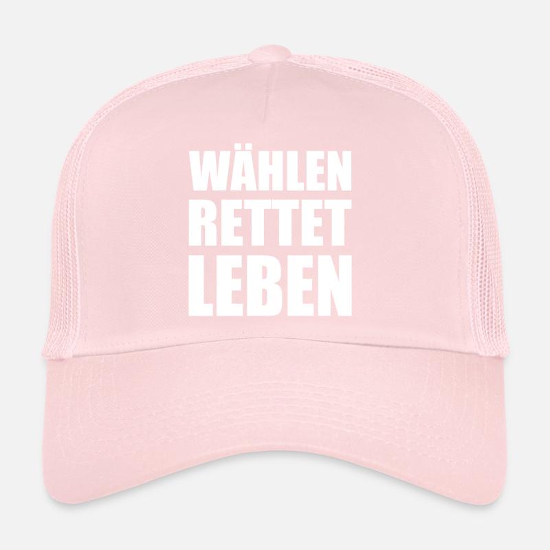Voting saves lives Trucker Cap