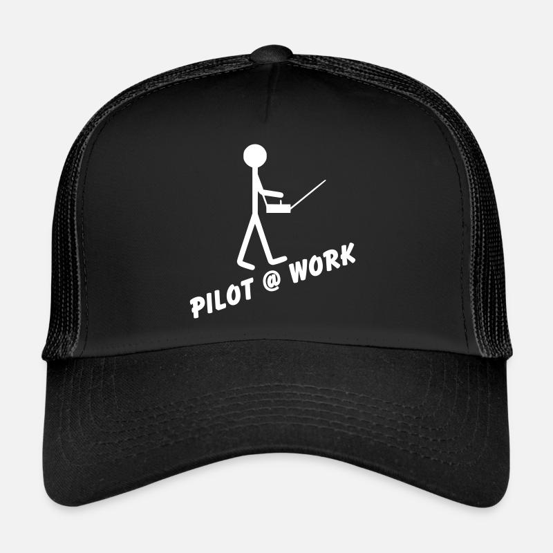 Pilote @ Travail Casquette trucker 