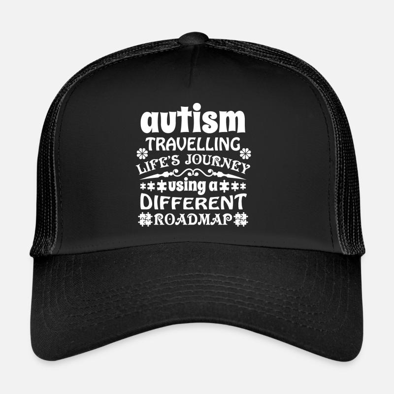 Autismus - Trucker Cap - Schwarz/Schwarz