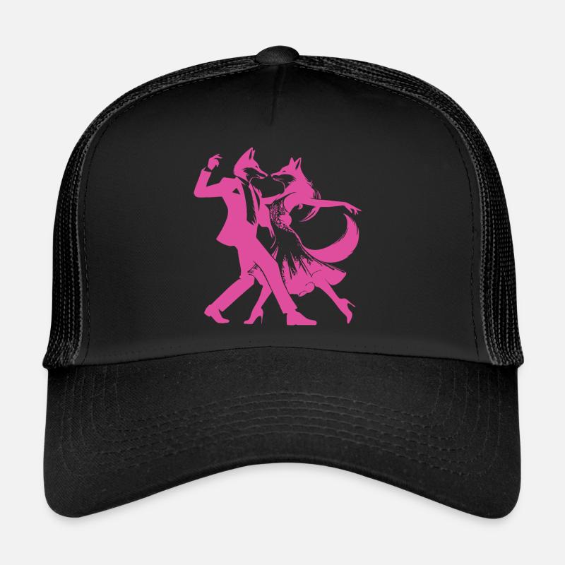 Conception de danse cool avec un couple de danse élégant Casquette trucker 