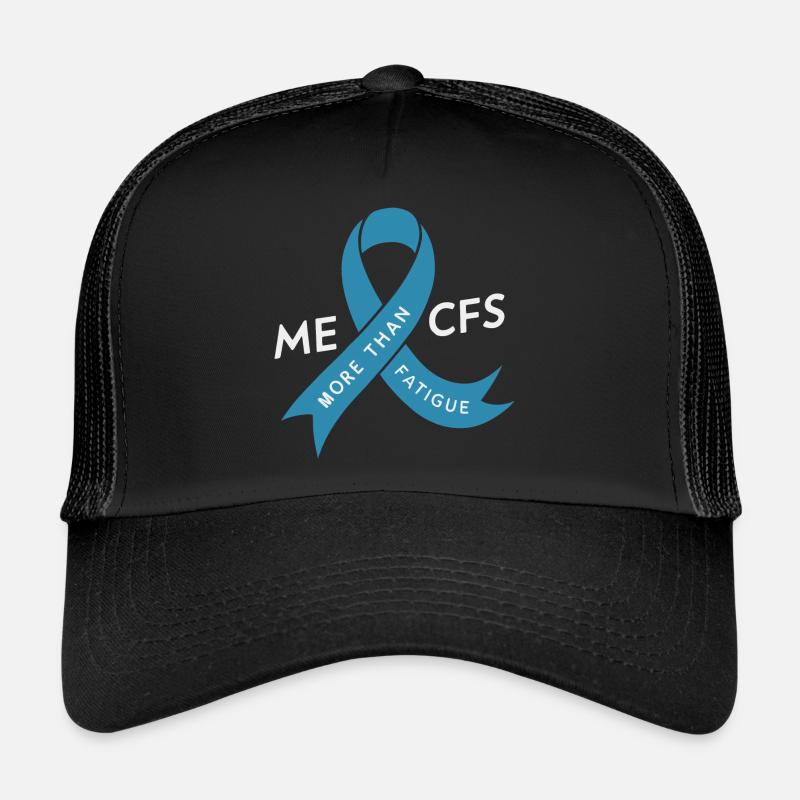 ME/CFS Awareness - More Than Fatigue - Trucker Cap - Schwarz/Schwarz