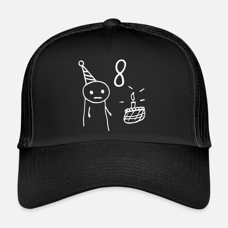 8 ans - Cadeau 8e Anniversaire Amusant 8 ans Casquette trucker 