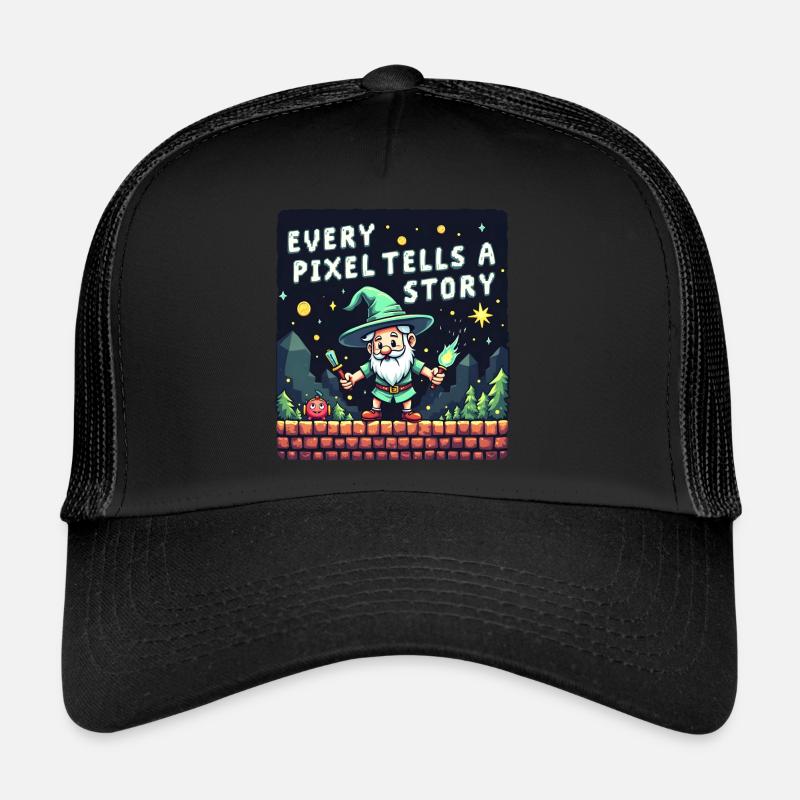 Chaque pixel raconte une histoire - Retro Gaming Casquette trucker 