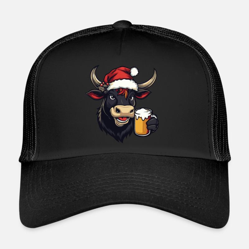 Kuh Weihnachten Bier Trucker Cap