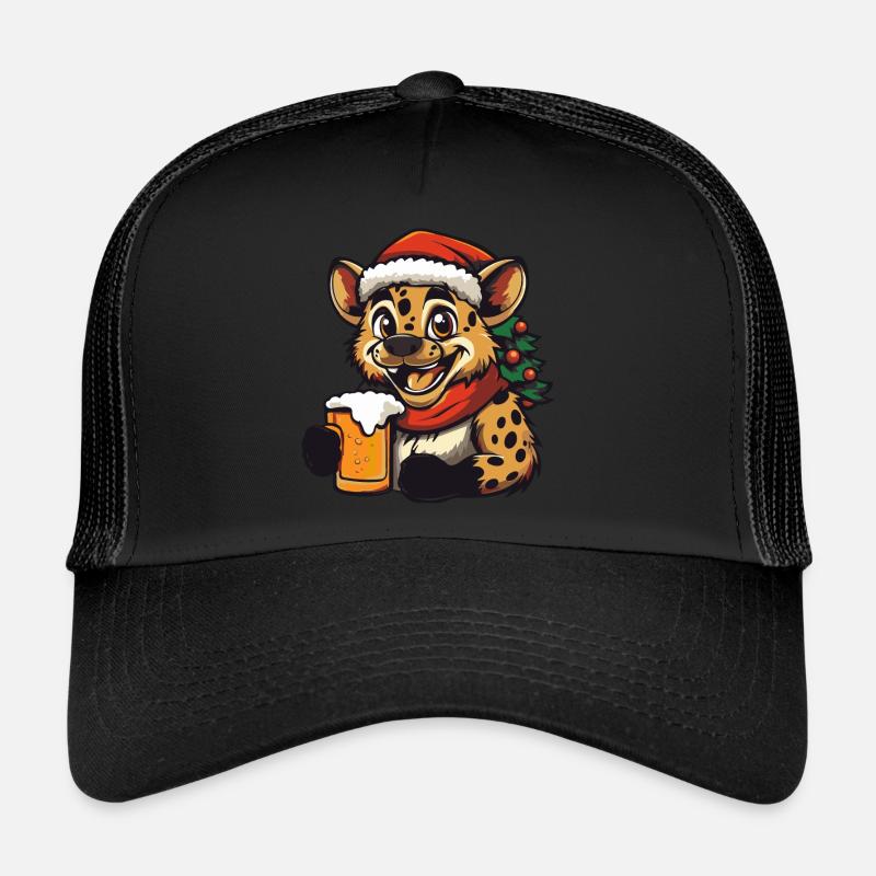 Hyäne Weihnachten Bier Trucker Cap