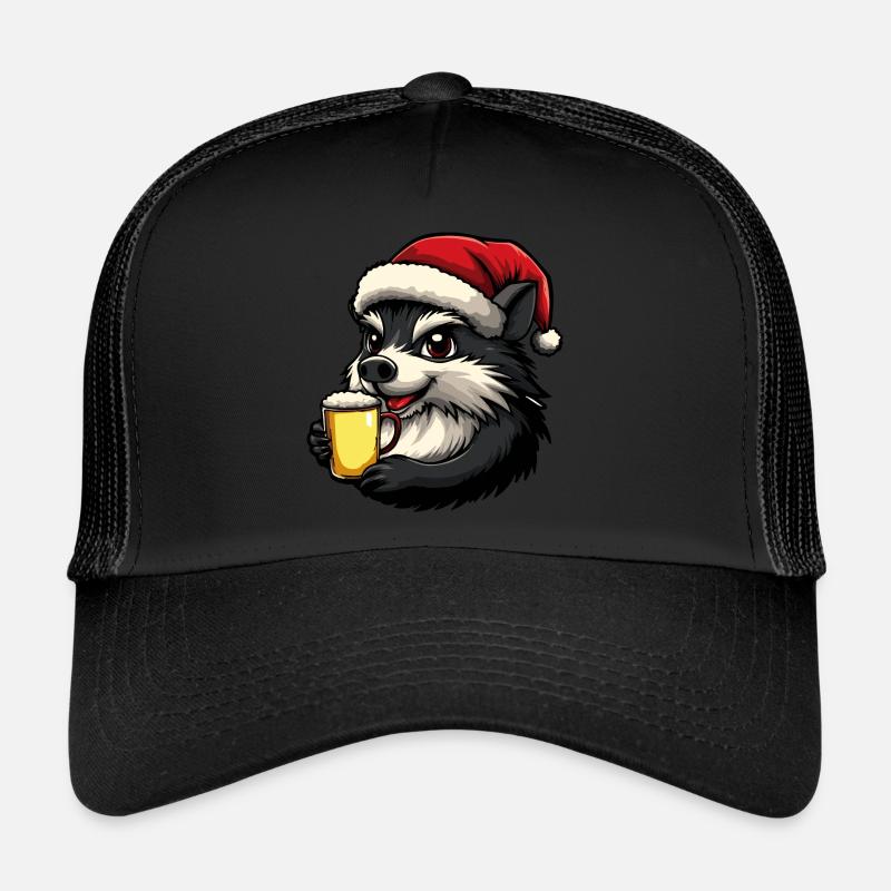 Igel Weihnachten Bier Lustig Trucker Cap