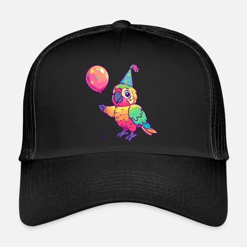Perroquet Anniversaire Bande Dessinée Mignon Casquette trucker 