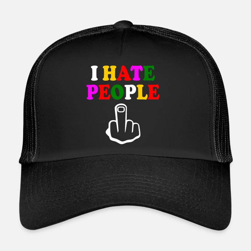 I hate people Casquette trucker 