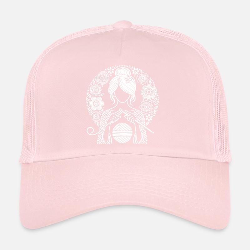 Design élégant au crochet – créatif et cool Casquette trucker 