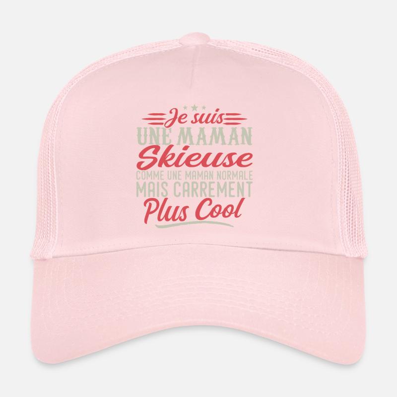 Ich bin eine Skifahrer-Mama, ausgesprochen cool Trucker Cap