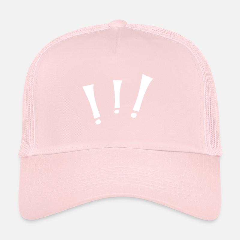 Trois points d’exclamation Casquette trucker 