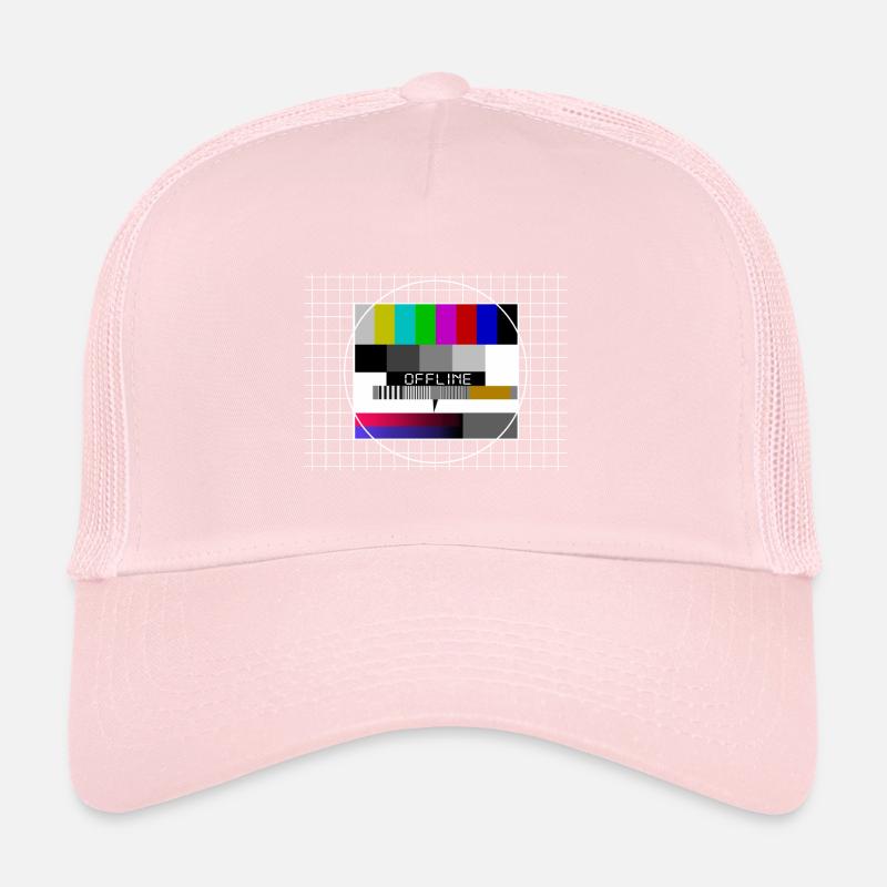 déconnecté, internet, image d’essai, tv Casquette trucker 