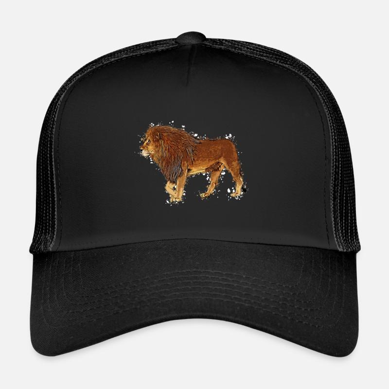 Lion - Trucker Cap - black/black