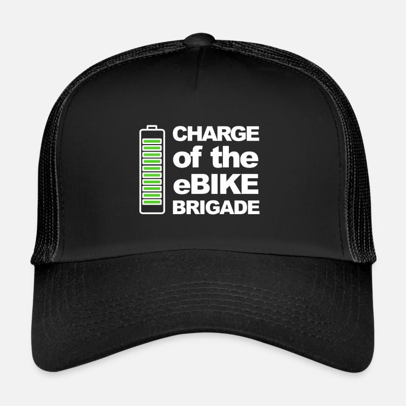 Ladung der eBike Brigade - Trucker Cap - Schwarz/Schwarz
