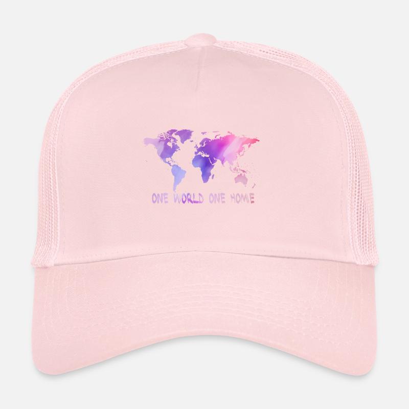 One World One Home Weltkarte Trucker Cap
